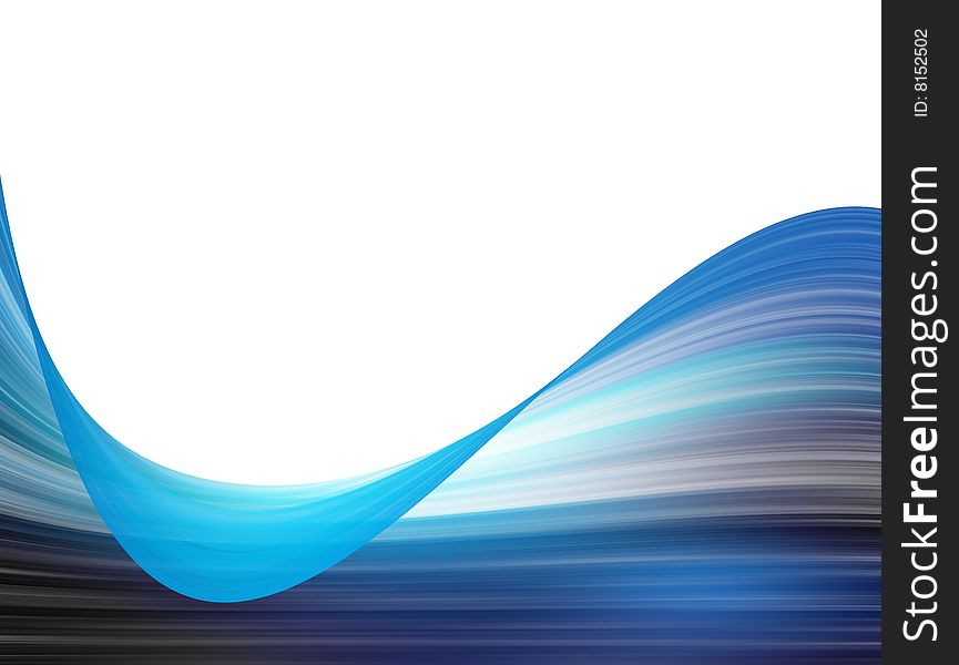 Blue wave background