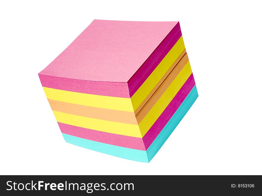 Color ful note cube business
