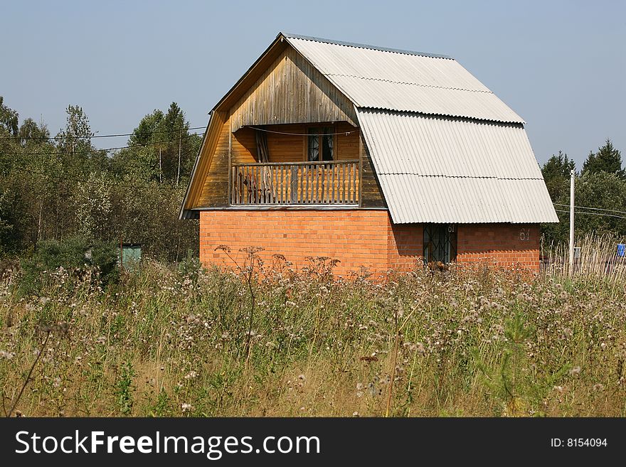 The rural house. Russia, Moscow region.