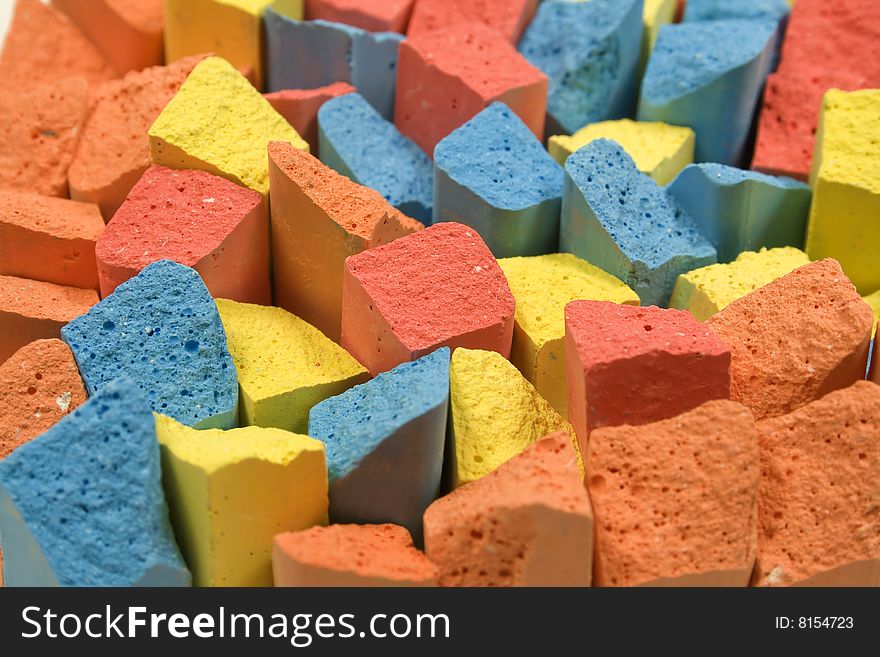 Set Of Colored Chalk