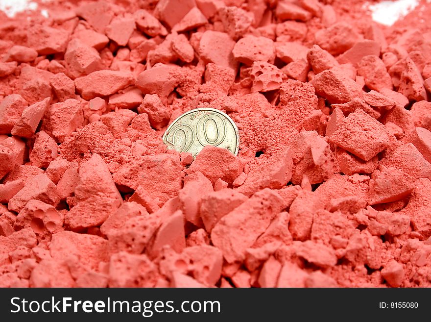 One Coin In Red