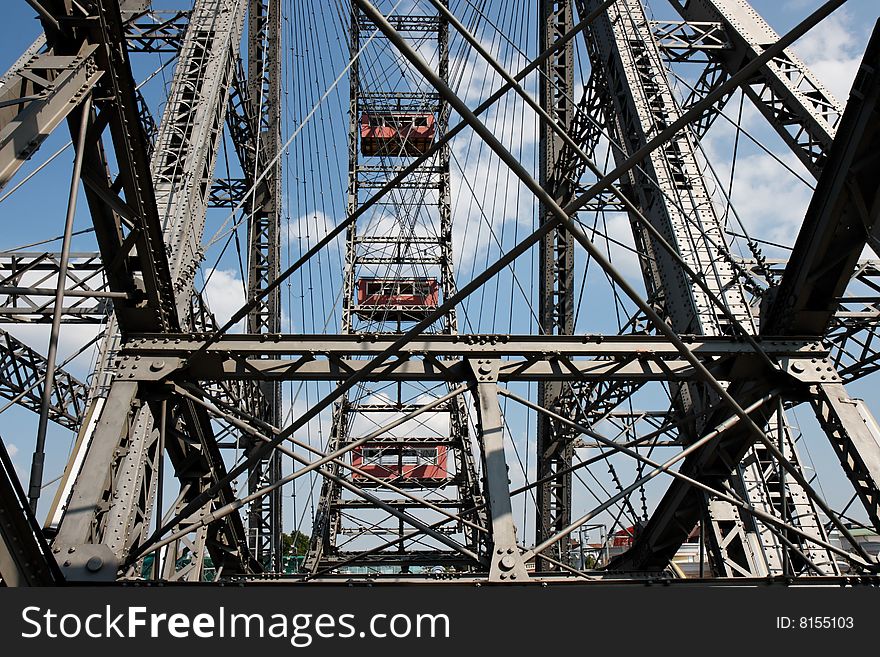 Giant ferris (observation) wheel detail