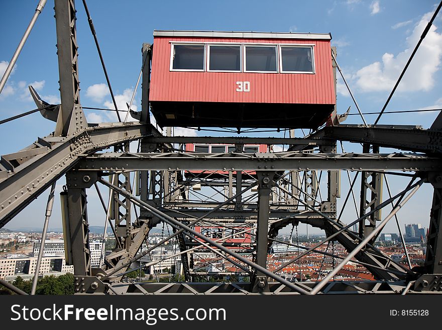 Giant ferris (observation) wheel gondola