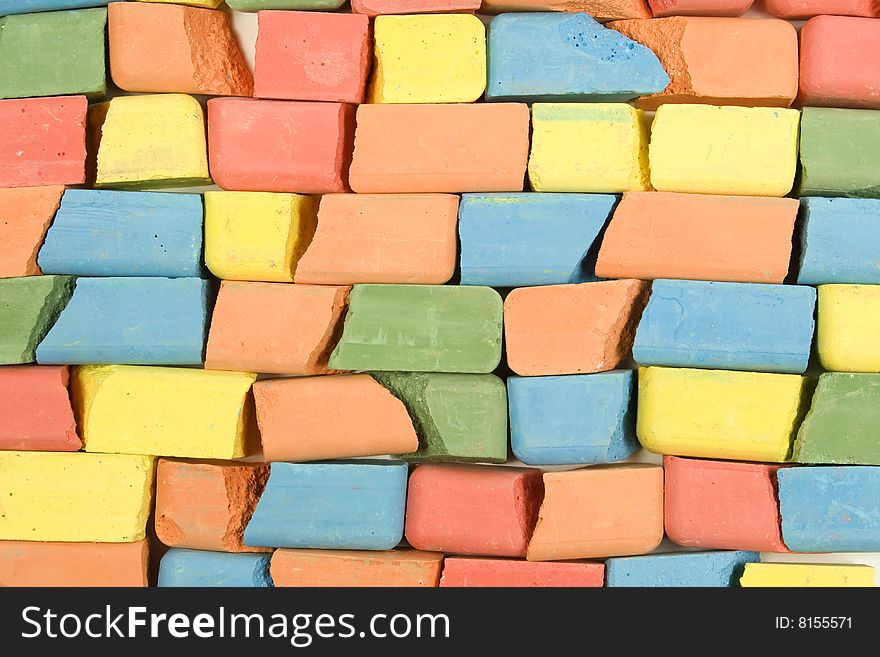 Set Of Colored Chalk