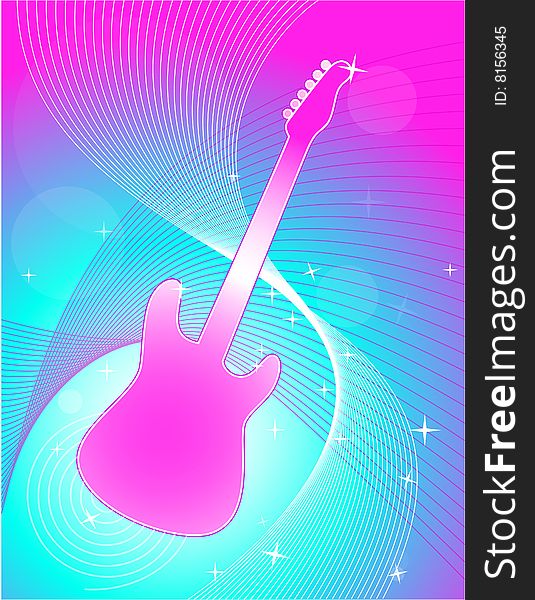 Guitar Swirl Background