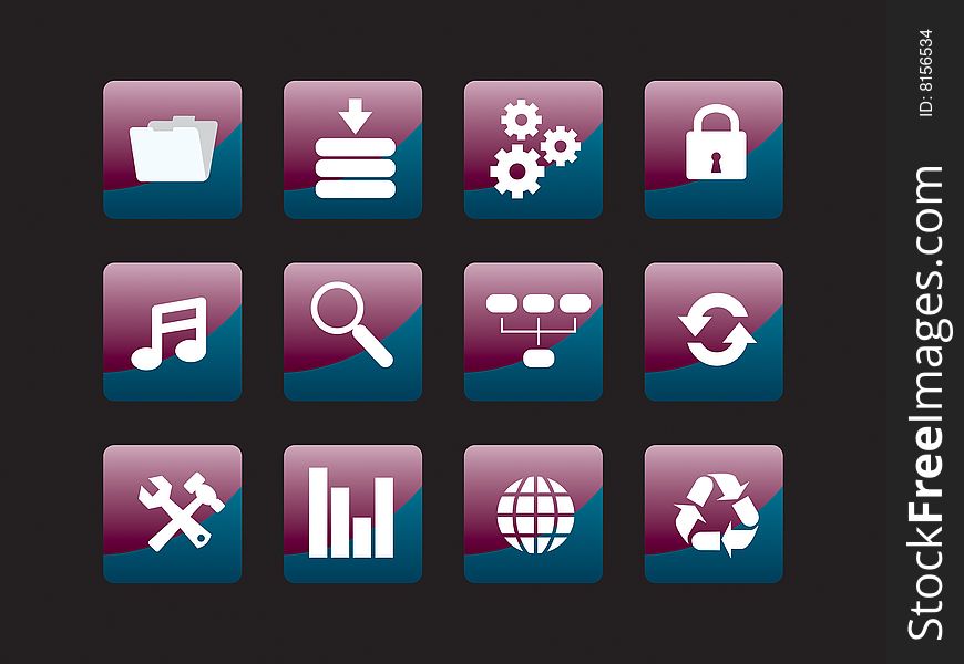 Web icon set