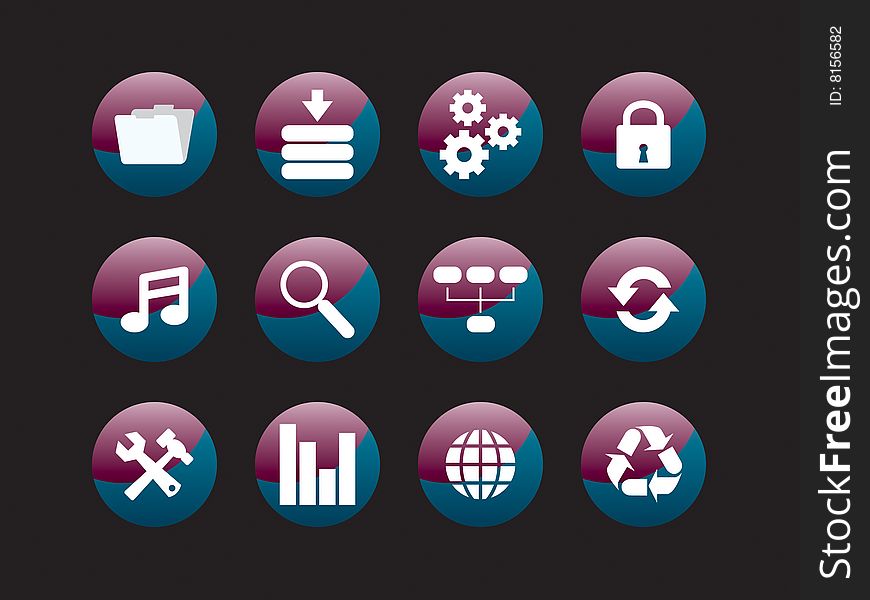 Vector Illustration web icon set