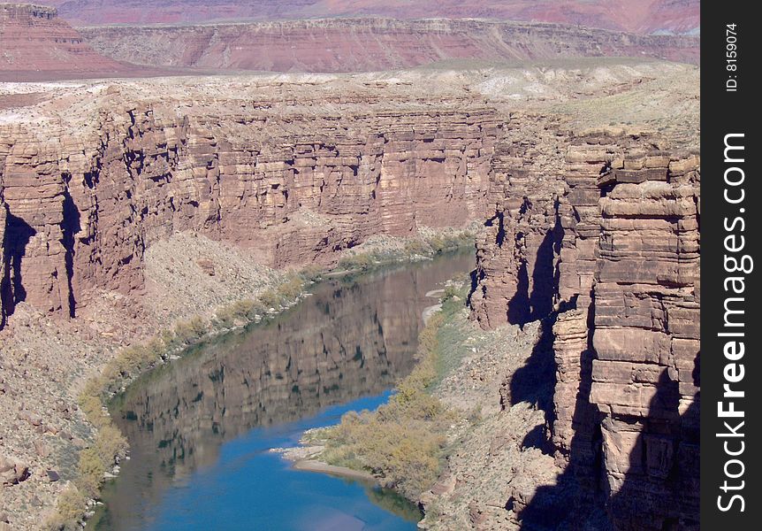 River through rocky canyon