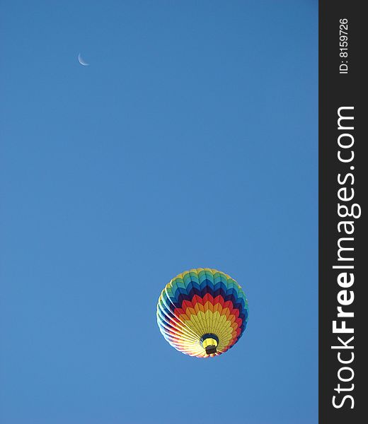 Hot air balloon above Napa Valley. Hot air balloon above Napa Valley