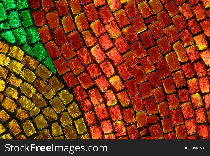 Multi colored painted glass background