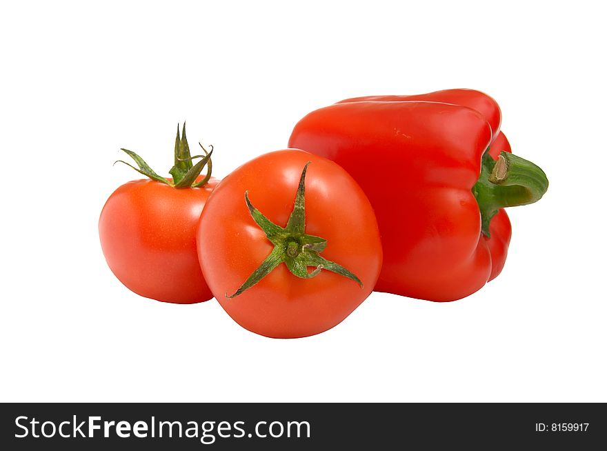 Fresh ,raw vegetables isolated on a white background. Fresh ,raw vegetables isolated on a white background.