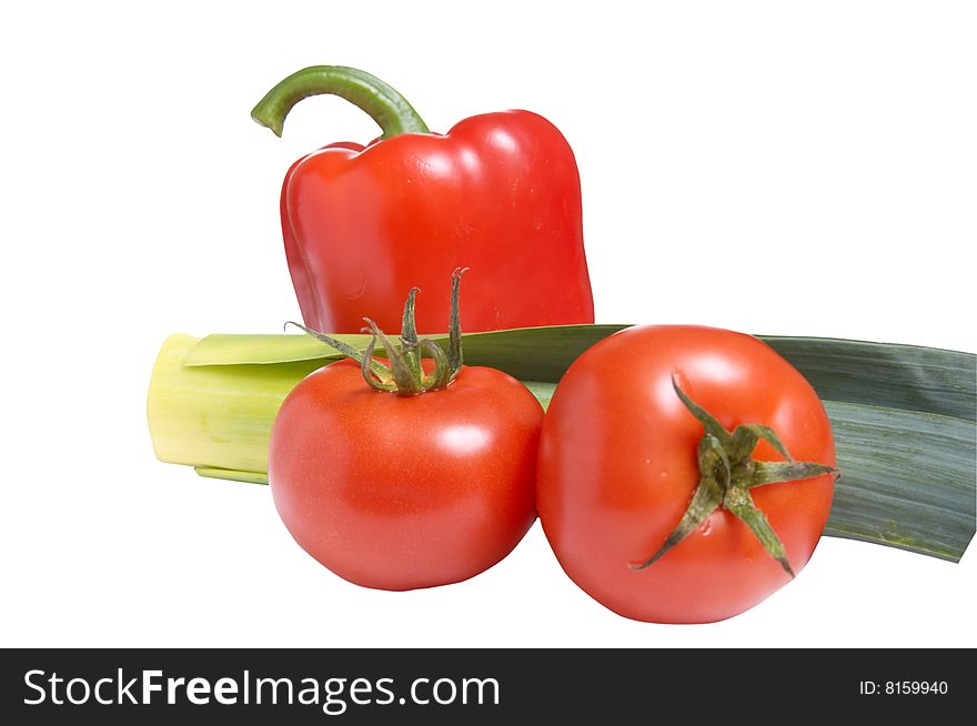 Fresh  different vegetables isolated  on a white background. Fresh  different vegetables isolated  on a white background.