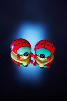Two Ladybirds Royalty Free Stock Image