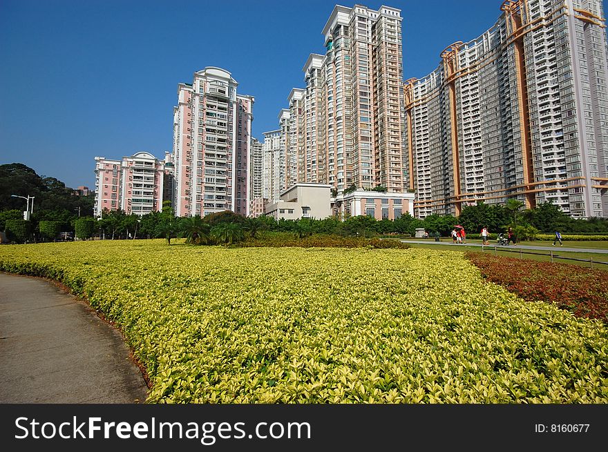 High density residental apartments, China. High density residental apartments, China