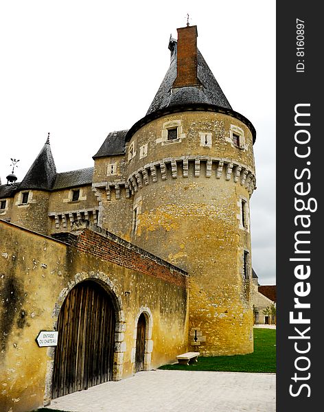 Old Chateau on Vallee de la Loire with tower