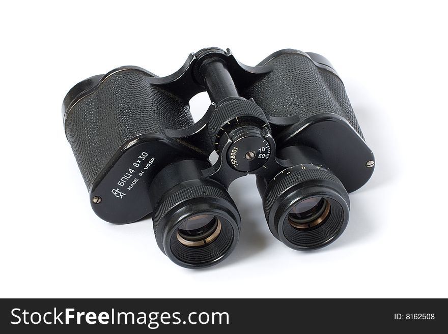 Old binoculars made in the USSR