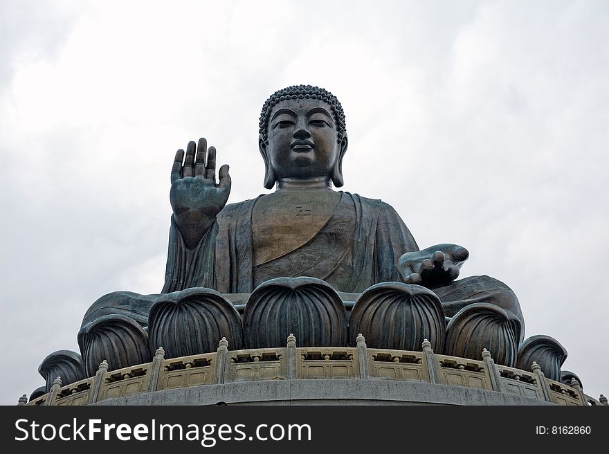 Buddha monument in Hong Kong China