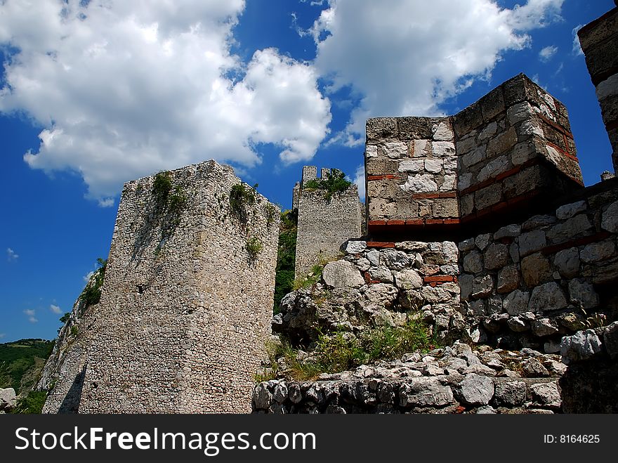 Old fortress in the Danube Valley, Serbia. Old fortress in the Danube Valley, Serbia
