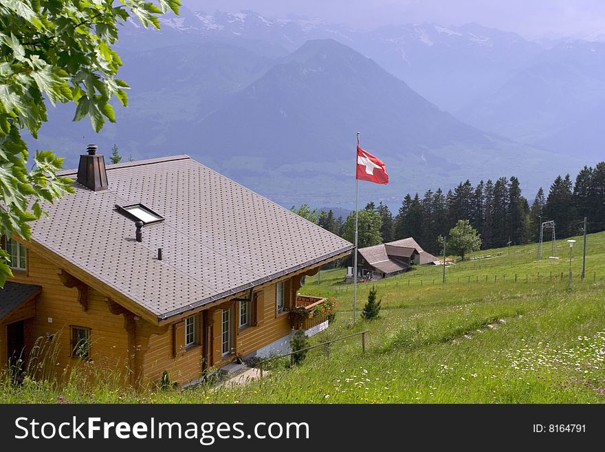 Swiss Alpine hills from the Rigi kulm. Swiss Alpine hills from the Rigi kulm