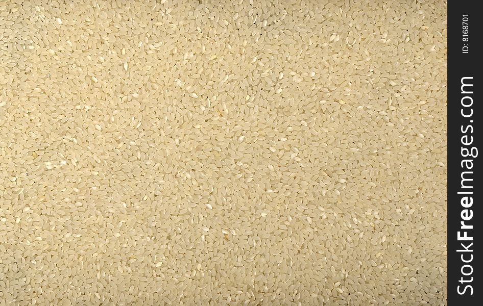 Scan of a random pattern of grains of white rice