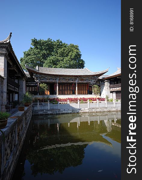 The Chinese tradition garden, is beautiful. The Chinese tradition garden, is beautiful