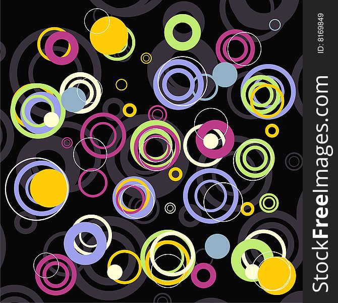 Beautiful background of colored abstract 

circles. Beautiful background of colored abstract 

circles