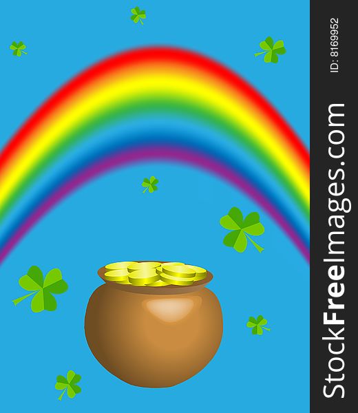 Abstract vector background for St. Patrick's Day