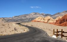 Desert Road Stock Images