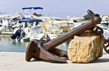 Anchor Rest For Decoration Stock Photo Anchor Rest For Decoration Stock Photo