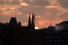 Sunset Over The Hague Stock Photography Sunset Over The Hague Stock Photography