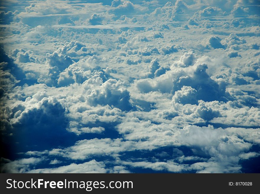 An image of clouds taken from above. An image of clouds taken from above.