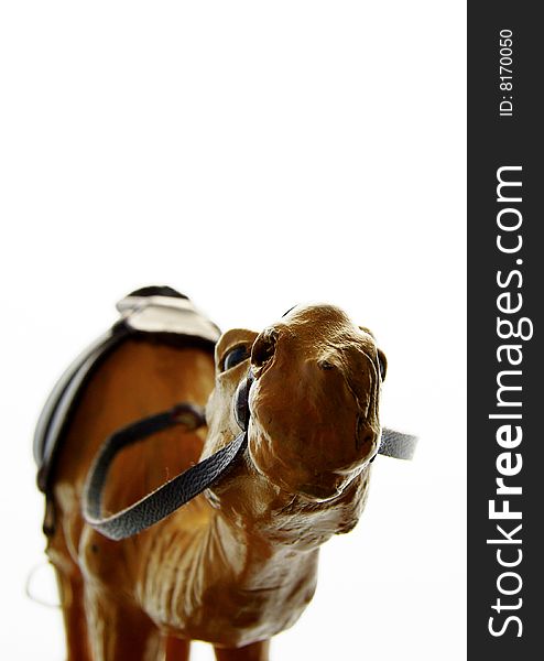 Camel toy with isolated white background