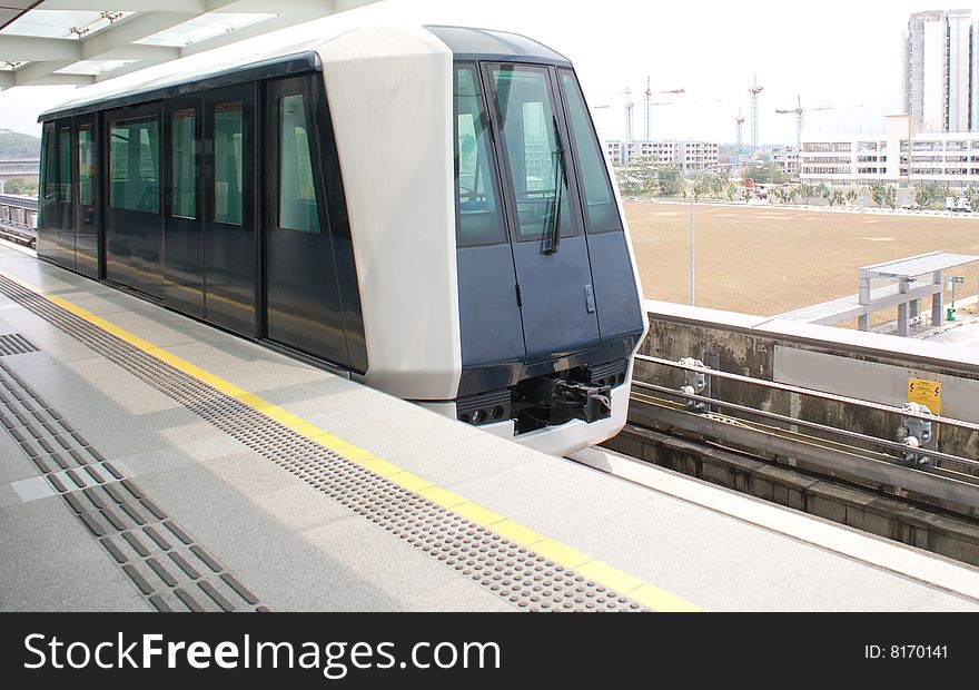 Singapore urban train station