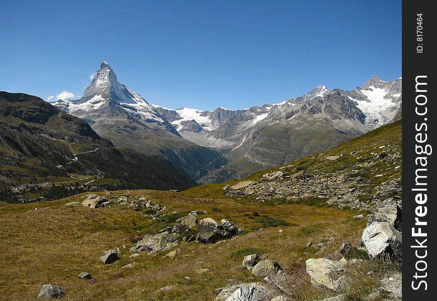 A panoramic view of Matterhorn