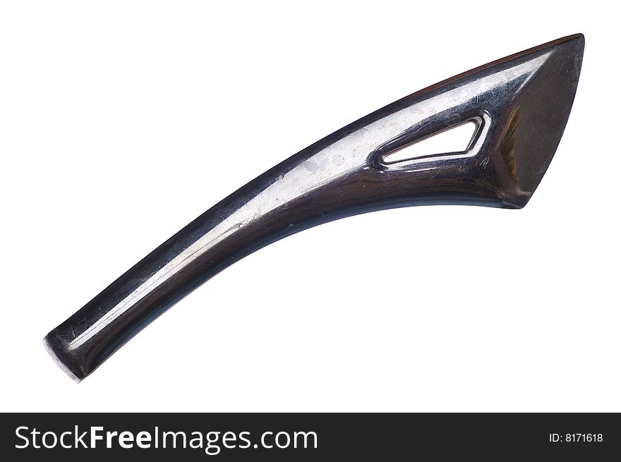 Stainless steel kitchen tongs isolated on the white background. Stainless steel kitchen tongs isolated on the white background.