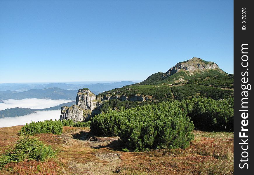 Mountain top landscape