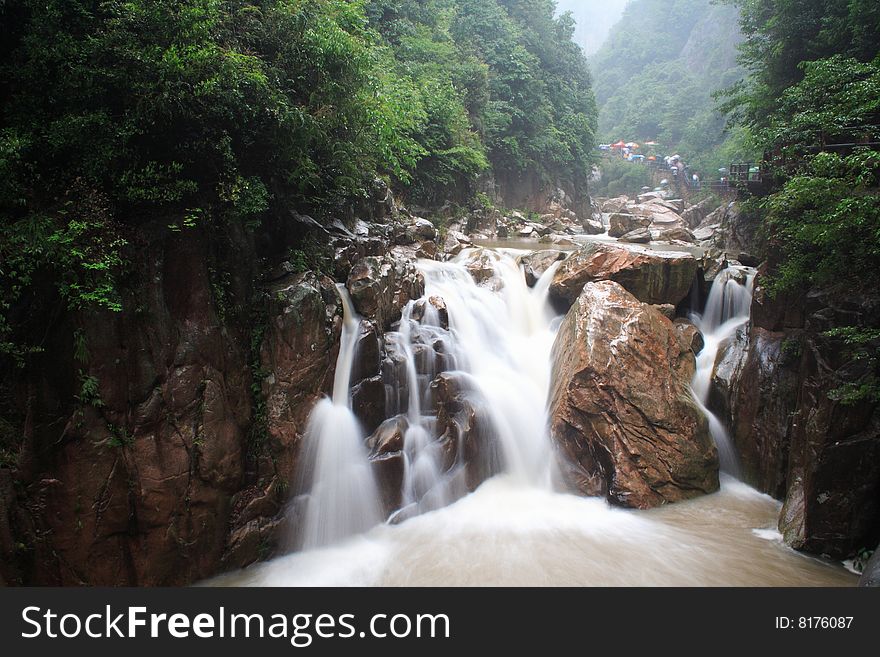 Waterfall in taizhou,zhejiang ,China