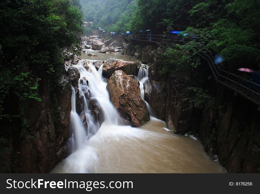 Waterfall in taizhou,zhejiang ,China