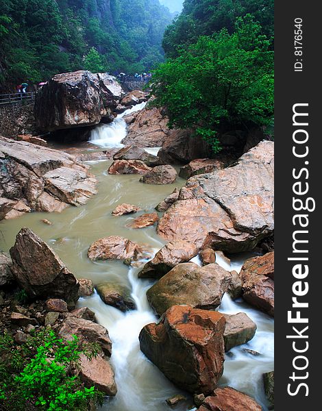 Waterfall in taizhou,zhejiang ,China