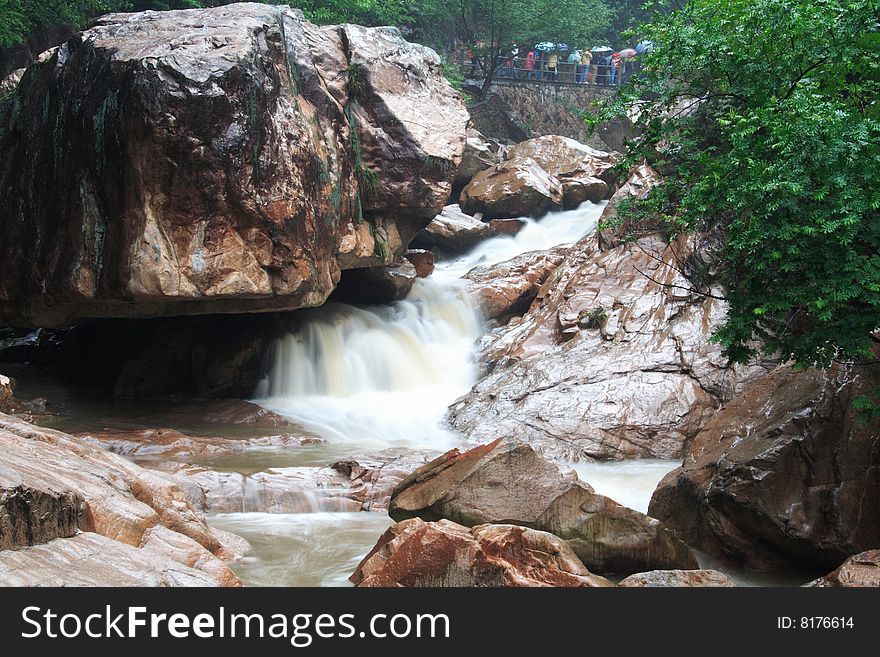 Waterfall in taizhou,zhejiang ,China