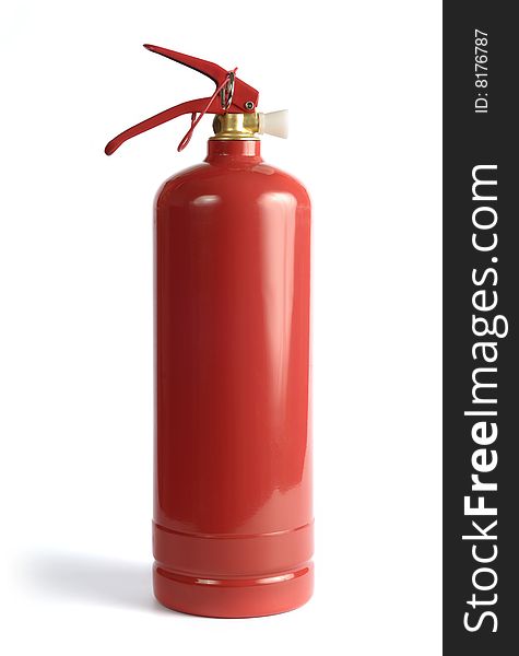 Car extinguisher isolated over white background