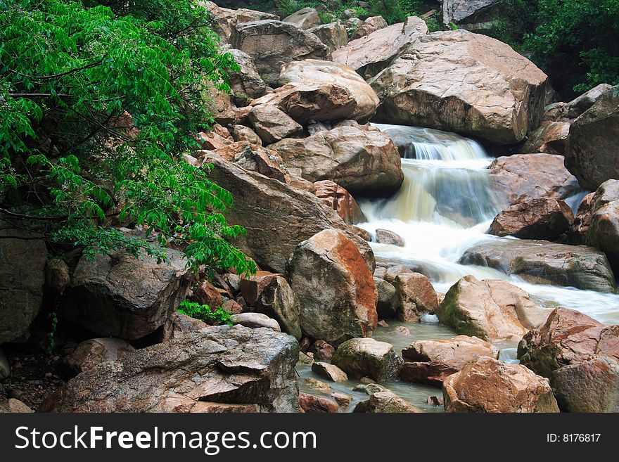 Waterfall in taizhou,zhejiang ,China