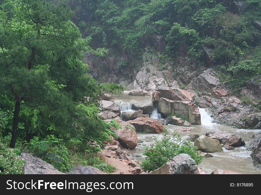 Waterfall in taizhou,zhejiang ,China