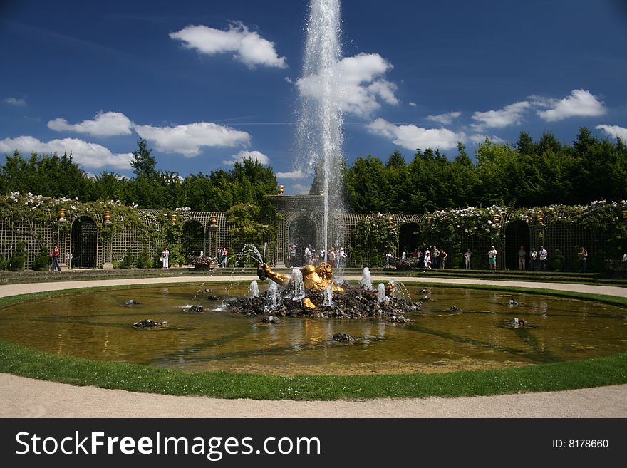 Fountain In Paris Chateau De Versailles