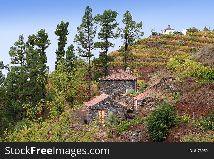 Small houses on La Palma