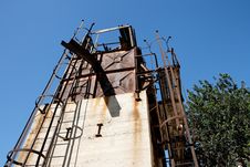 Abandoned Stone Quarry Machinery Stock Photography Abandoned Stone Quarry Machinery Stock Photography