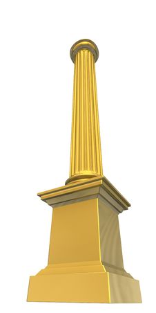 3d Rendered Illustration Of A Gold Column Royalty Free Stock Images 3d Rendered Illustration Of A Gold Column Royalty Free Stock Images