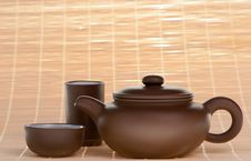 Chinese Teapot With Cups Royalty Free Stock Photo Chinese Teapot With Cups Royalty Free Stock Photo