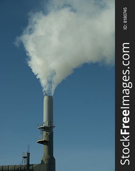 Smoke stack pollution from industry