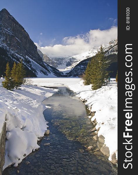 Lake Louise in Winter, Banff National Park, canada